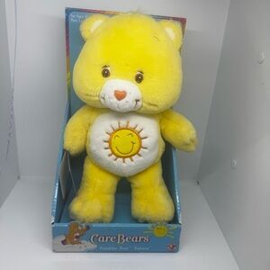 Care Bears Funshine Bear Plush - Bright Yellow with White Belly